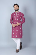 Men's Chanderi Silk Kurta Pajama Set | Festive Indian Ethnic Wear, Cotton Pajama
