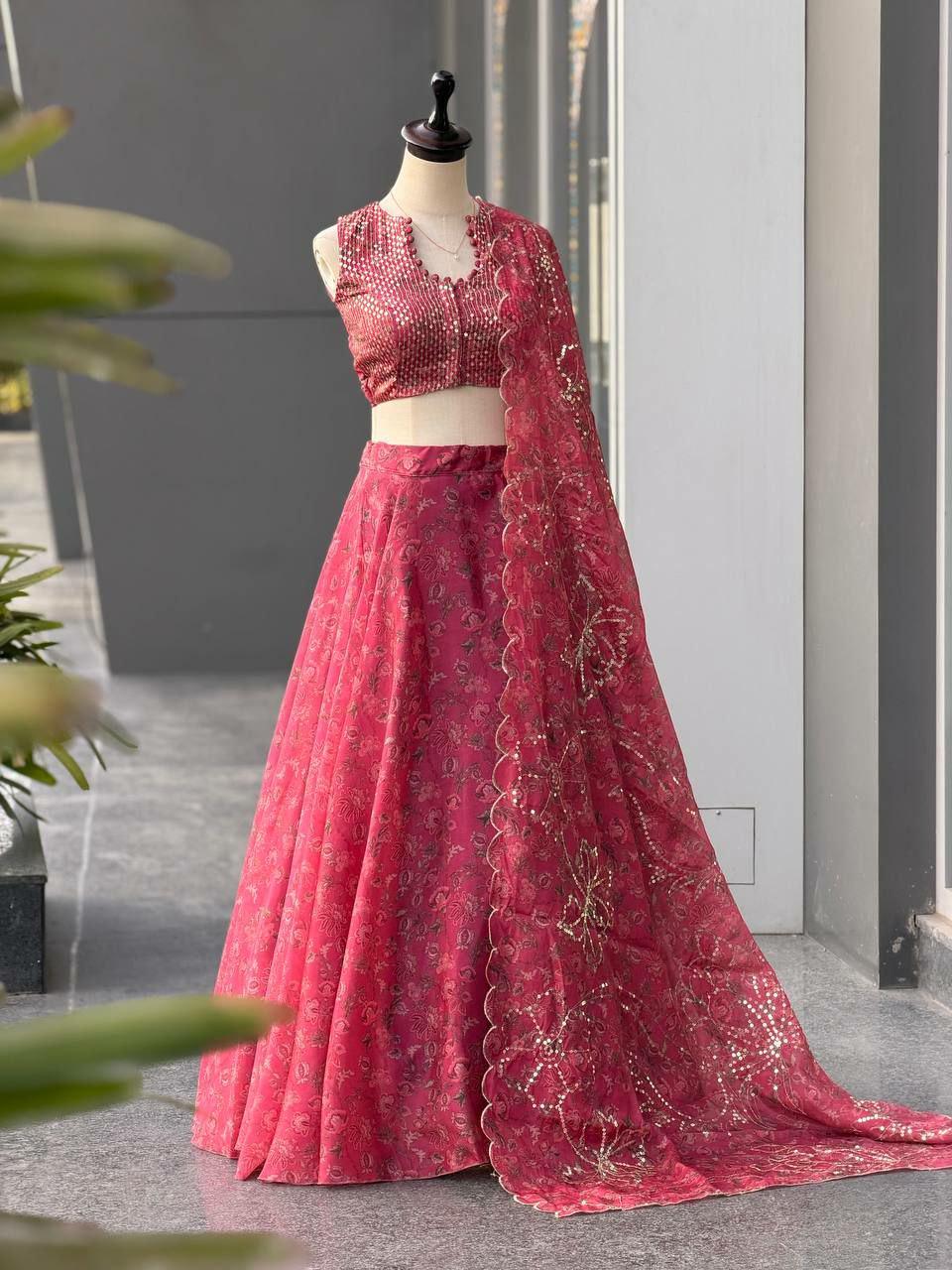 Kanchipuram Silk Lehenga Choli | Zari Weaving, 3.8M Flair, Indian Bridal Festive Wear