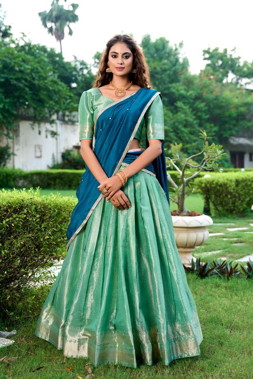 Kanchipuram Silk Lehenga Choli | Zari Weaving, 3.8M Flair, Indian Bridal Festive Wear