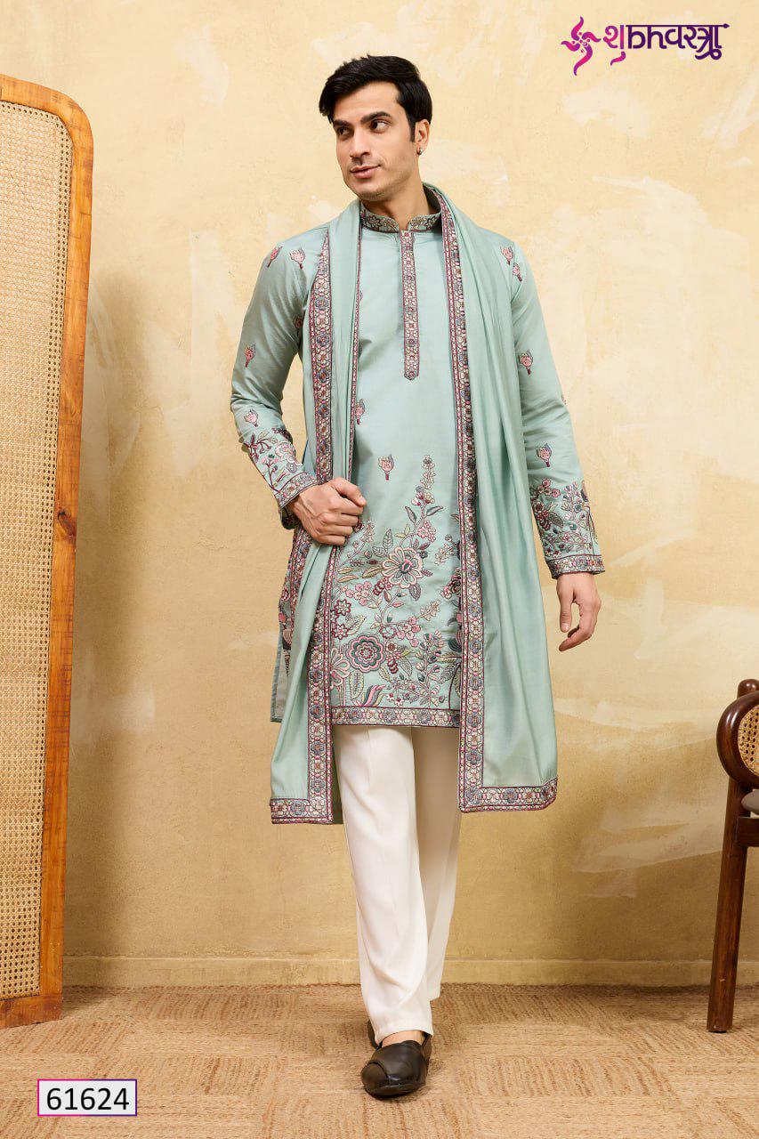 Viscose Silk Kurta Dupatta Set | Women's Ethnic Festive Kurti Sizes M-XXL