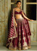 Kasturi Silk Lehenga Choli Set | Zari Dori Sequin Embroidered Festive Wear