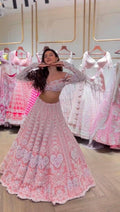 Rangoli Silk Lehenga Choli | Sequins, Thread Embroidery, 4 Meter Flare, Bridal Party Wear