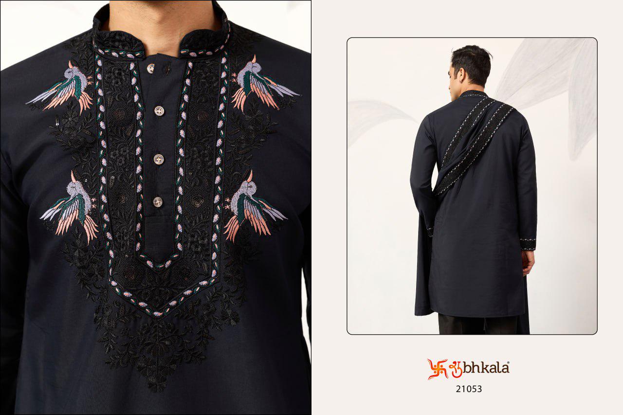 Men's Viscose Silk Kurta Set with Dupatta and Pant, Festive Ethnic Wear