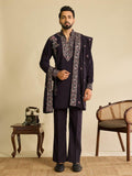 Embroidered Japanese Fabric Kurta Pant Set with Dupatta | Festive Ethnic Wear