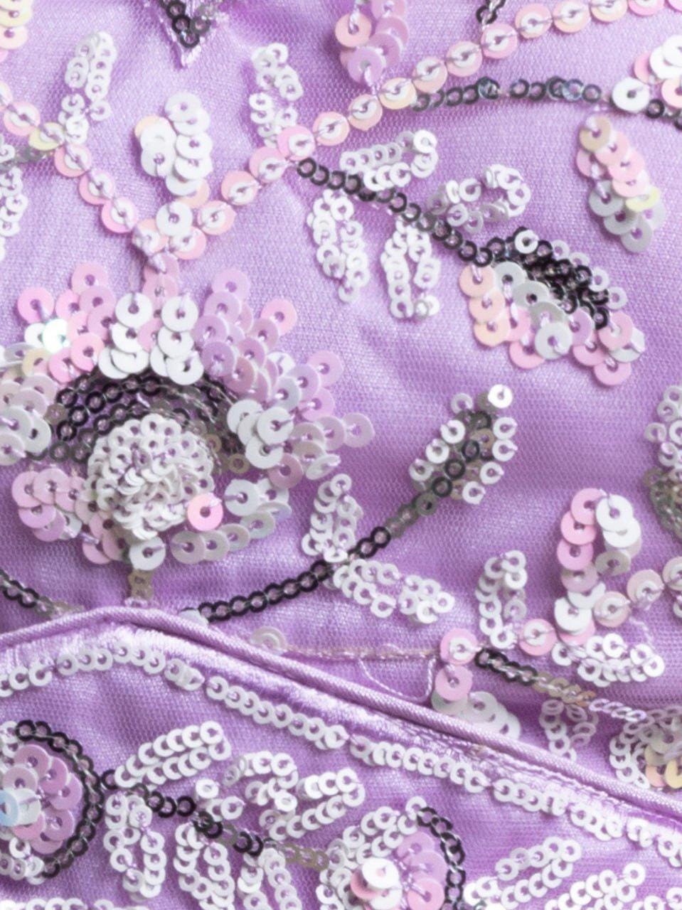 Lavender Soft Net Lehenga Choli Set | Floral Embroidery Wedding Outfit