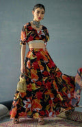 Digital Print Georgette Lehenga Choli Set | 5 Meter Flare Indian Festive Outfit (Ready-to-Wear)