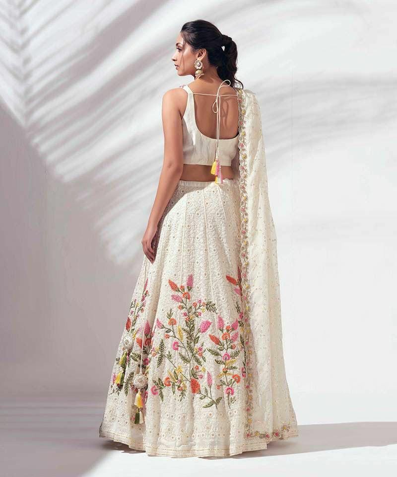 Heavy Sequin Embroidered Lehenga Choli Set, Bridal Wedding Wear (Semi-Stitched)