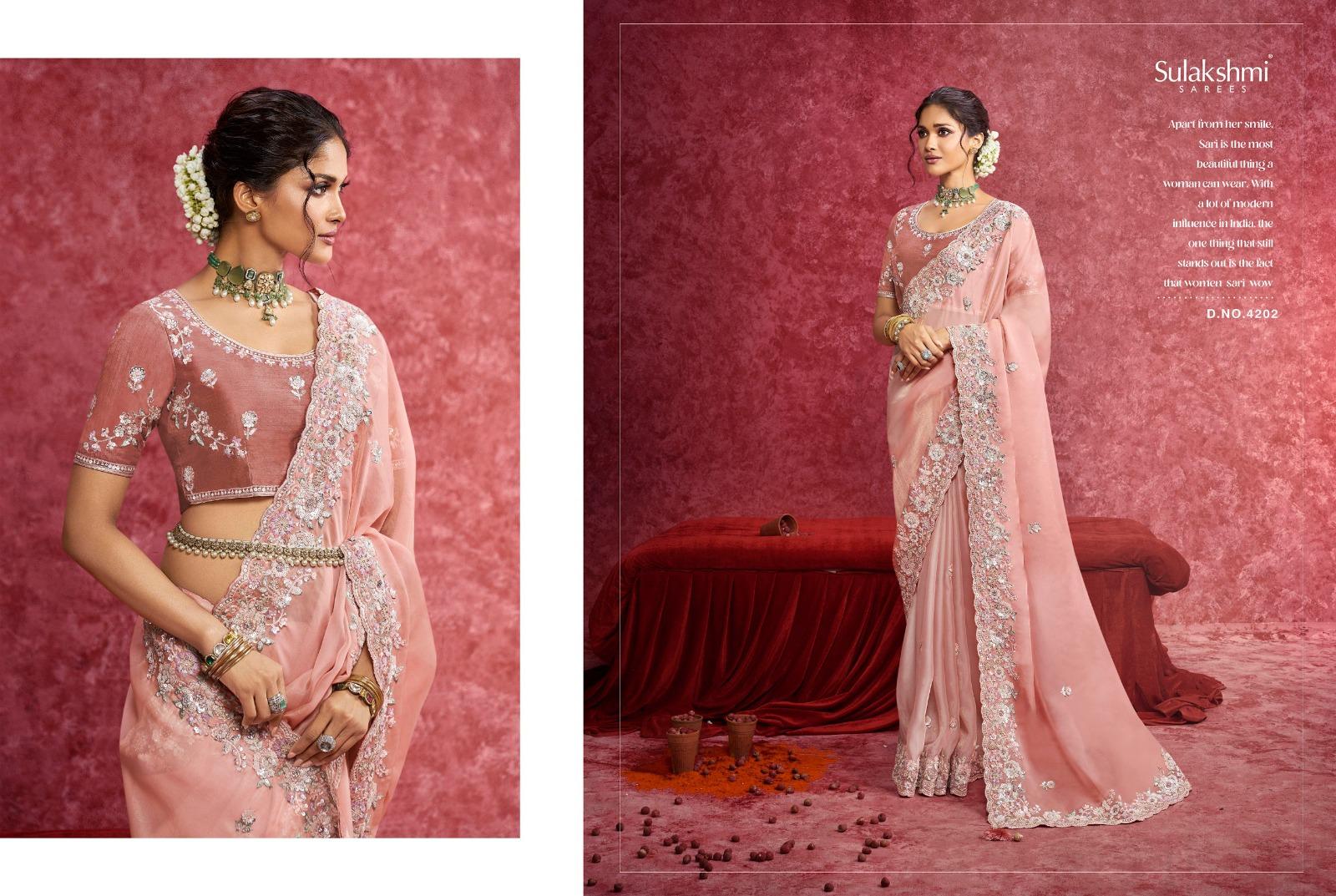 Designer Silk Saree, Embroidery Sequin Work, Jacquard Party Wear, Festive Wedding Blouse