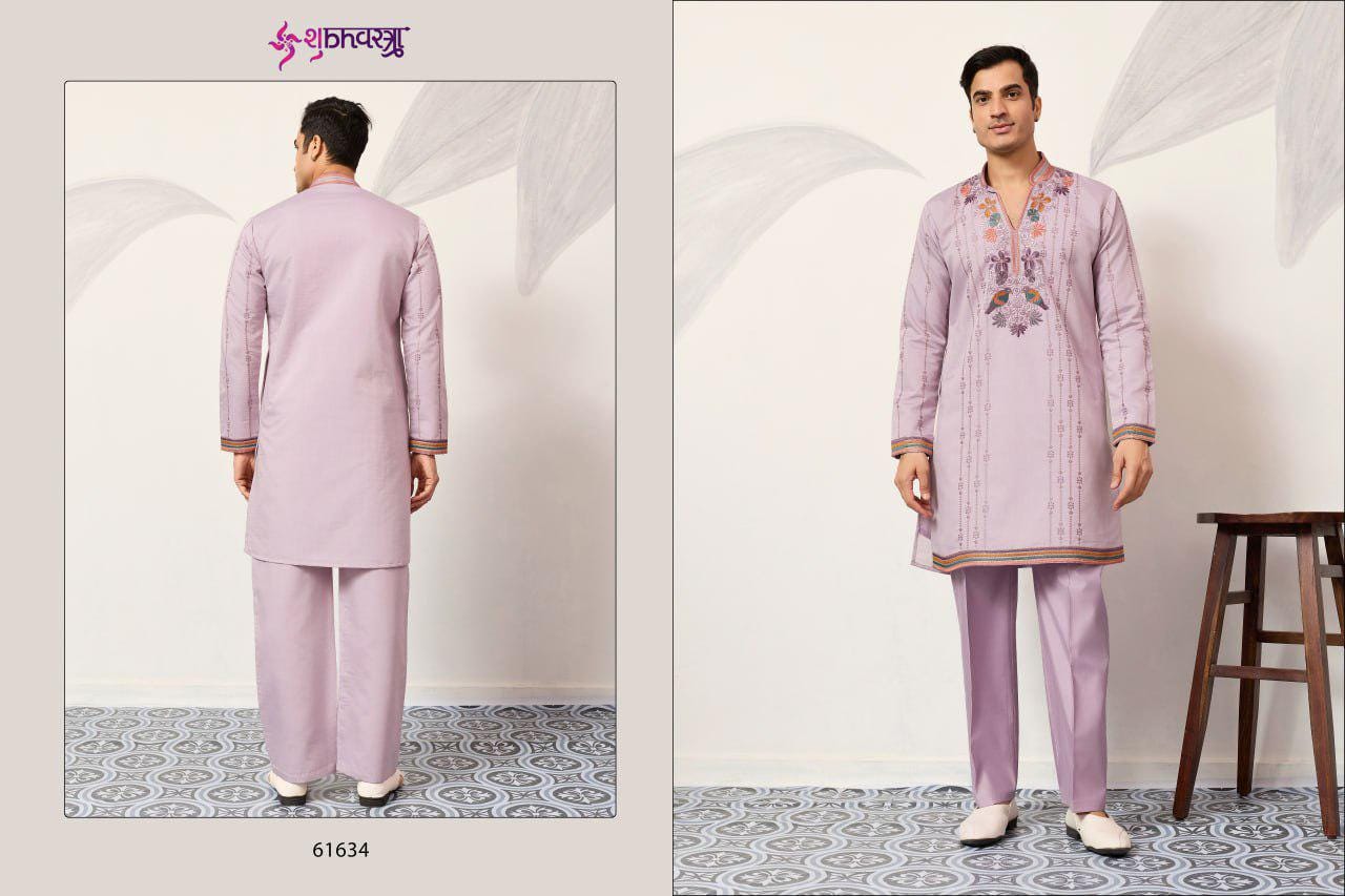 Viraasat Kurta Pant Set, Viscose Silk Ethnic Outfit, Festive Casual Wear