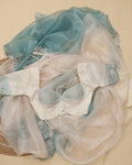Shiny Organza Saree, Cutdana Moti Sequins Work, Festive Party Wear Blouse Fabric
