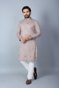 Men's Heavy Khadi Silk Kurta Pajama Set, Traditional Ethnic Festive Wear
