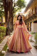 Carika Silk Lehenga Choli Set | Embroidered Blouse, Dupatta, 6 Meter Flair