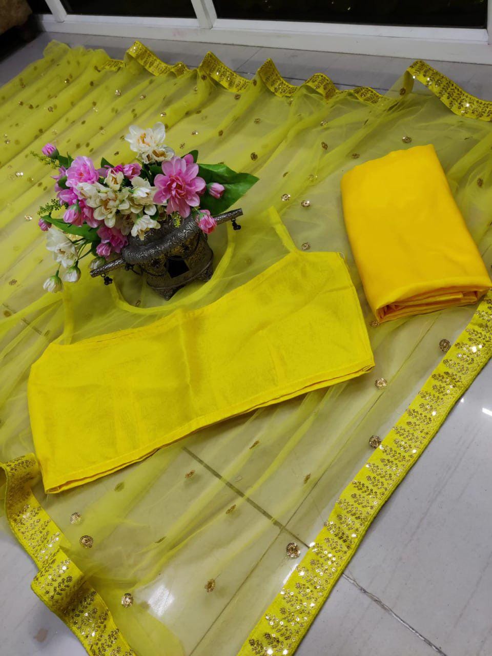 Glamorous Butterfly Net Designer Saree