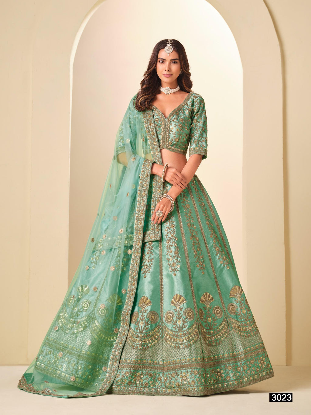 Art Silk Lehenga Choli Set with Net Dupatta, Stitched Ethnic Wedding Outfit