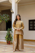 Banarasi Viscose Kurti Set, Heavy Embroidery, Semi Beads Work, Festive Outfit