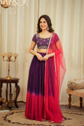 Pure Crepe Satin Saree, Elegant Drape, Indian Designer Party Wear (Running Blouse)