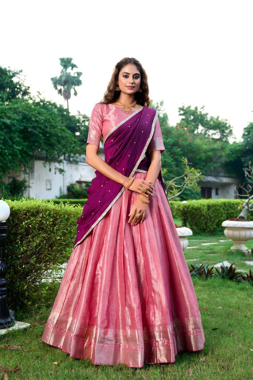 Kanchipuram Silk Lehenga Choli | Zari Weaving, 3.8M Flair, Indian Bridal Festive Wear