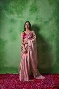 Soft Tabby Floral Sparrow Print Lehenga Choli | Handwork Cutdana Indian Wedding Festive Wear