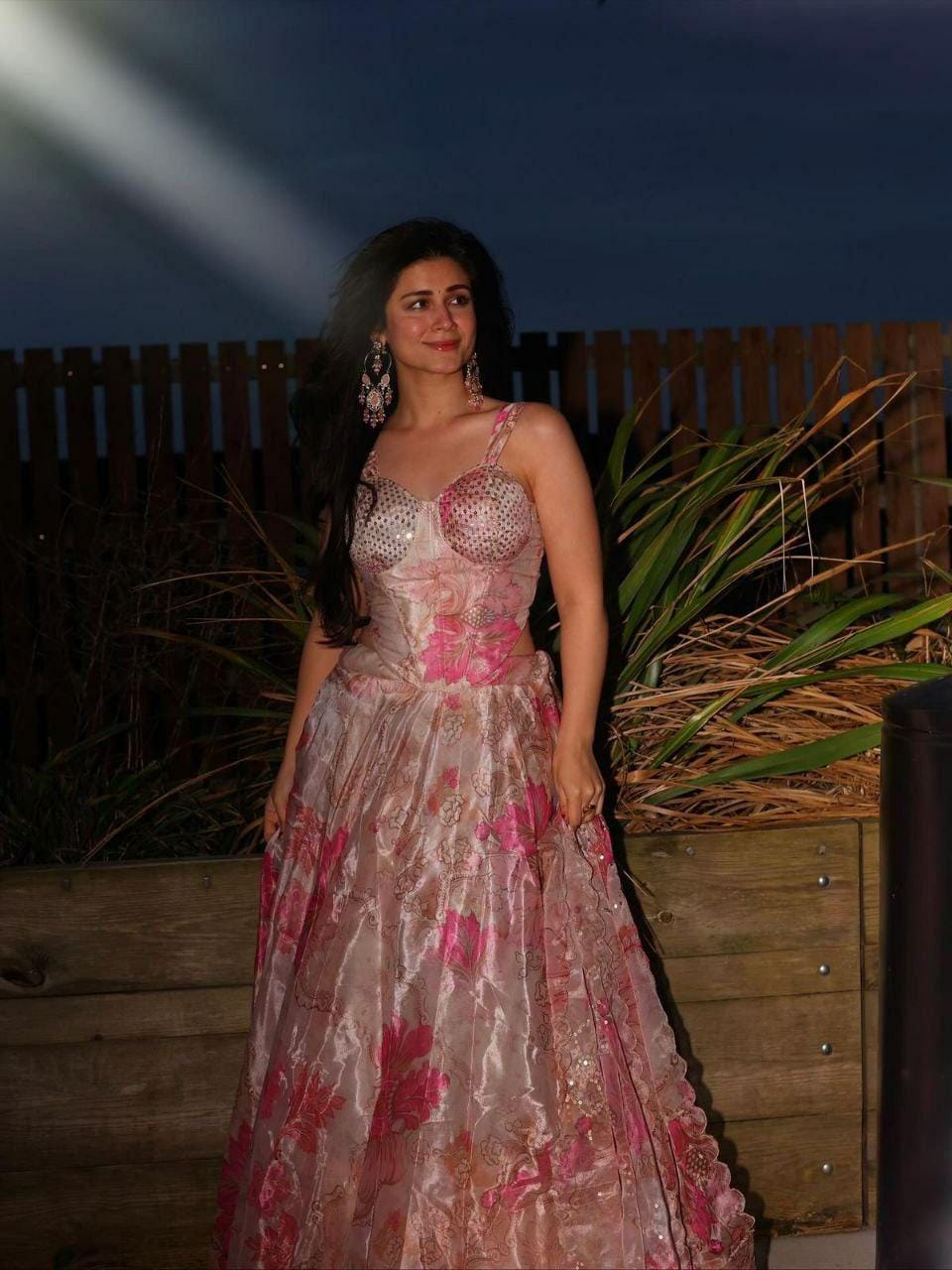 Pure Organza Digital Print Lehenga Choli Set | Corset Blouse, Sequin Embroidery, 8 Meter Flare