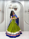 Pure Cotton Lehenga Choli Set | Heavy Ribbon Work, Lampi Lace, 6 Meter Flair
